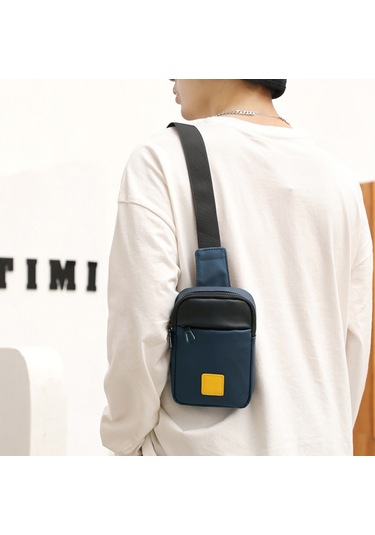 Youtek Erkek Nylon Casual Çapraz Çanta - Koyu Mavi, Hafif Ve Fonksiyonel, 19x13x4cm Koyu Mavi