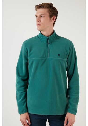 Buratti Slim Fit Anti-Pilling Tüylenme Yapmayan Bato Yaka Kışlık Şardonlu Erkek Polar 5906001 Benetton