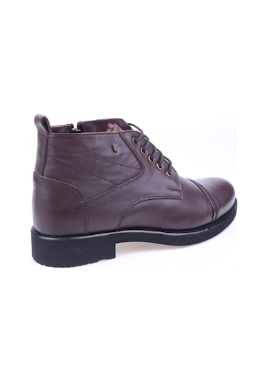 Burç 02549 Erkek Hakiki Deri Kürklü Bot 001