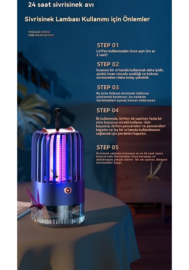 Jian Fan Elektrikli Sivrisinek Kovucu Lambaşarj Açıkev Usb Sivrisinek Kovucu İkisi Bir Arada Sivrisinek Kovucu