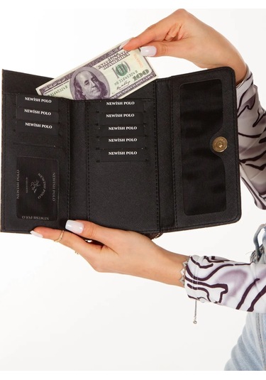 Tuldar Kadın Deri Desenli Telefon Kağıt Para Bölmeli Kartlık Ve Cüzdan Tul552 Kahverengi