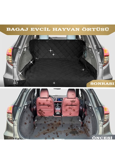 Hasby Köpek Araba Örtüsü Siyah 140 x 120 CM