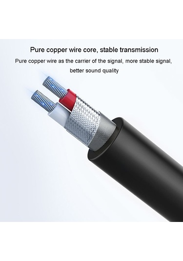 Sones Jınghua 3,5 Mm - 6,5 Mm Ses Kablosu Amfi Gitar 6,35 Mm Kablo, Uzunluk: 3 M