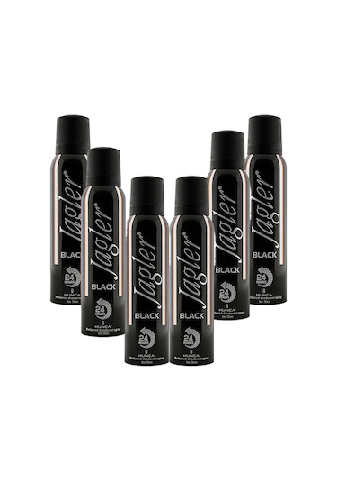 Jagler Black 24H Erkek Sprey Deodorant 6 x 150 ML