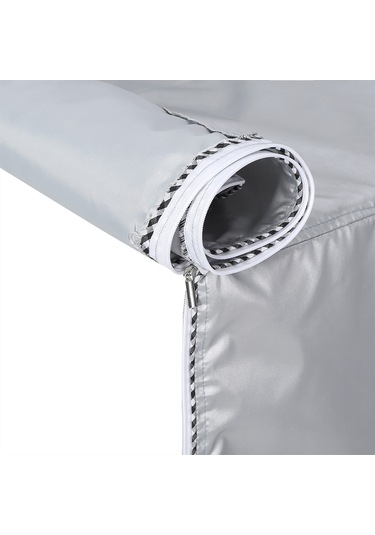 Tenfowee S Boyutu Ön Açık Drum Makine Kılıfı - Gümüş Kaplama Poliester, Su Ve Güneş Korumalı, Reçine Tasarımı Diğer