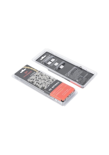 Ebitda Promend Cn-s10s Dağ Bisikleti 10v Zinciri Gümüş, Şimano Uyumluluğu, 116cm, 281g Ağırlık Gümüş