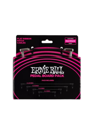 Ernıe Ball P06224 - Flat Ribbon Patch Kablosu Pedalboard Çoklu P