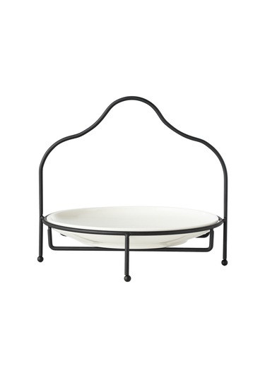Mudo Home Gurme Standlı Sunum 22cm - Siyah Çok Renkli