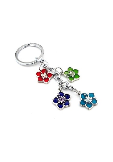 Yonca 4 Renkli Yapralık Anahtarlık 2 Adet