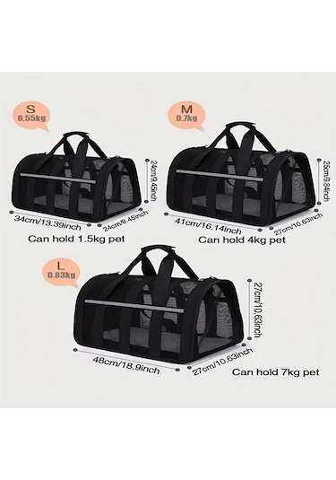 Honeybeeshop Havayolu Onayli Portatif Evcil Hayvan Tasima Cantasi Blue S 13 39x9 45x9 45in Kucuk Kedi Kopek Kafesi Katlanabilir Kilitli Fermuarlar