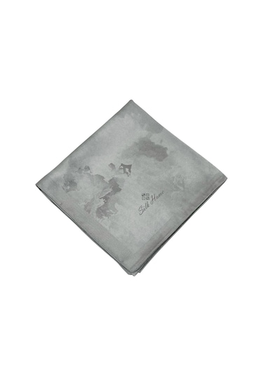 Silk Home Desenli Shiny Eşarp - 8647 - Nötr Gri Nötr Gri