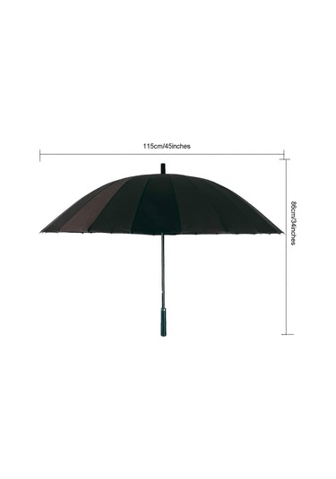 Çift Katmanlı 24 Kaburga Güneş Ve Yağmur Şemsiyesi Mavi Diğer