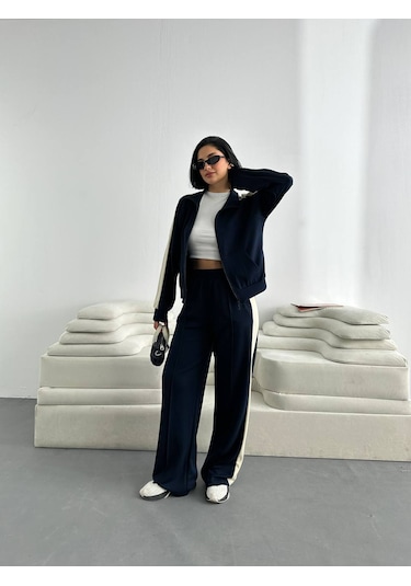 Fonna Fashion Tk-3037 Bayan Eşofman Takım Lacivert