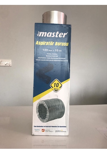 10 Metre Esnek Bükülebilir Davlumbaz Aspiratör Boru + Folyo Bant