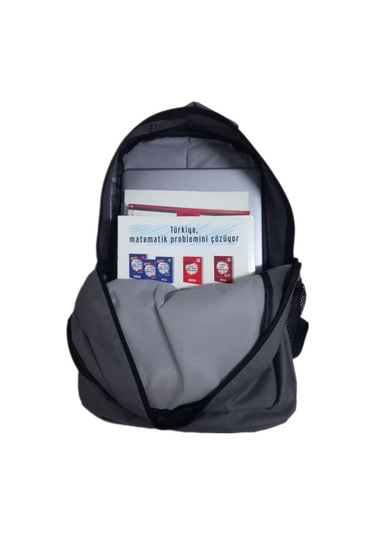 Unisex Siyah Ramex Sırt Çantası Büyük Boy Seyahat Okul Çantası Su Itici Siyah