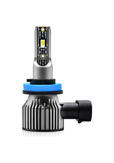 Honmex H11 H8/h9/h11 2 Adet Led Araba Farı 120w 12000lm 6500k Ip68 Su Geçirmez 10-32v Uçak Alüminyum 50000+ Saat Ömürlü