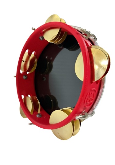 Fasıl Tefi Profesyonel Carbon Kırmızı Renk Kasnak Siyah Film