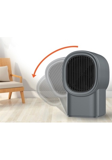 Dm Ev Isıtıcı Yurt Küçük Sessiz Sıcak Hava Üfleyici Taşınabilir Kırmızı