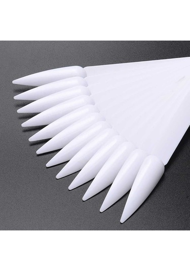 Ellea Kalıcı Oje Stiletto Renk Kartelası Beyaz 40'lı
