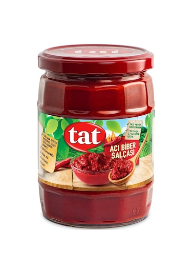 Tat Acı Biber Salçası 550 Gr Cam X 2 Adet