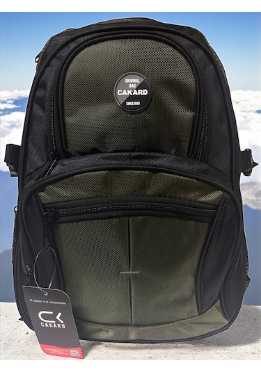 Su Geçirmez Kalın Ortopedik Çok Bölmeli Laptop Okul Gezi Seyahat Kamp Sırt Çantası Büyük 30x47cm Haki Su Geçirmez Kalın Ortopedik Çok Bölmeli Laptop Okul Gezi Seyahat Kamp Sırt Çantası Büyük 30x47cm Haki