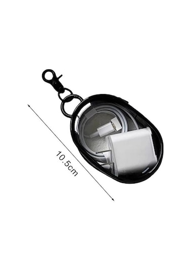 Siyah Şarj Kablosu Saklama Çantası Toz Geçirmez Su Geçirmez Şeffaf Veri Hattı Adaptörü Kulaklık Açık Laptop Çanta & Kılıf 56842266