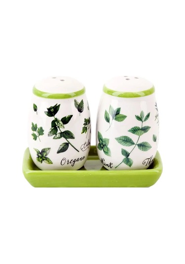 Dolomıte Duyarlı Tuzak Üzerine Baharat Seti "hoş Kokulu Otlar", 12x7 Cm 163873054 Beyaz