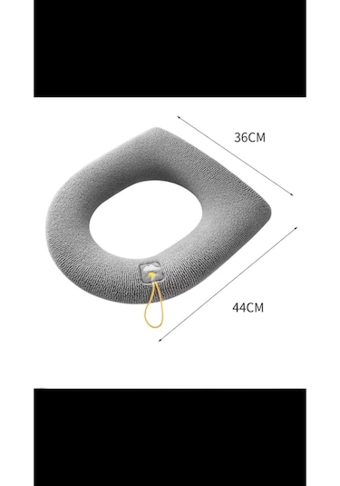 Örgü Yumuşak Dokulu Yıkanılabilir Klozet Kapağı Kılıfı Yumuşak Ku