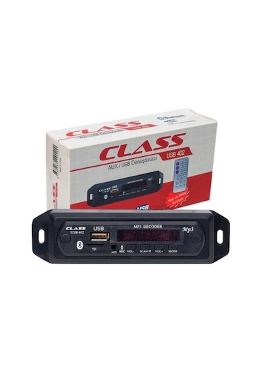 Aux Usb Bluetooth Çevirici Flash Bellek Ve Sd Kart Okuyan