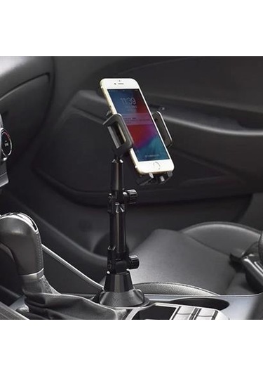Telefon Tutucu Teleskopik Araç Bardak Yerine Giren 360 Derece Dönen Tutucu