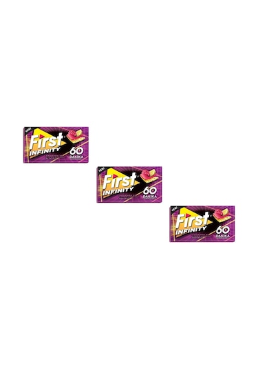 First Infinity Ahududu ve Limon Aromalı Şekersiz Tatlandırıcılı Sakız 3'lü