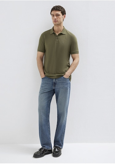 Mavi - Yeşil Polo Tişört 064946-71543 Yeşil