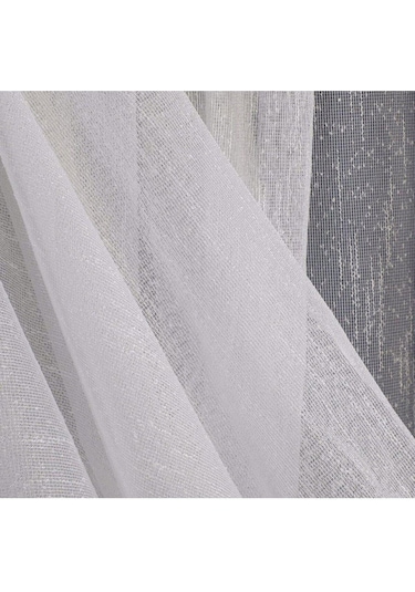 Kırık Beyaz Düz Tül Perde Şantuk Pilesiz Extraforlu Düz Dikim-kırık Beyaz Kırık Beyaz