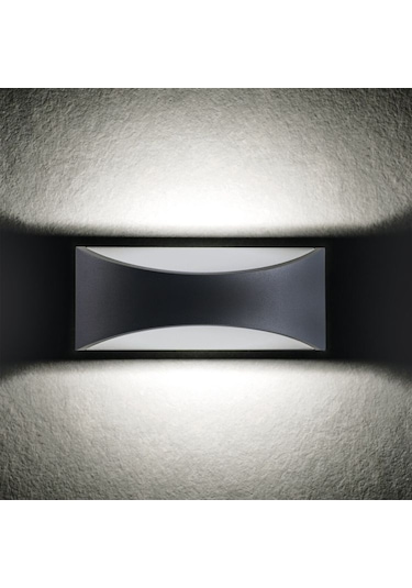 Ip Duvar Apliği Dekoratif Açık Dış Alan Mekan Lamba Aydınlatma Işık Su Geçirmez Bahçe Led Modern Soğuk Beyaz A-ıpd-5163 Beyaz