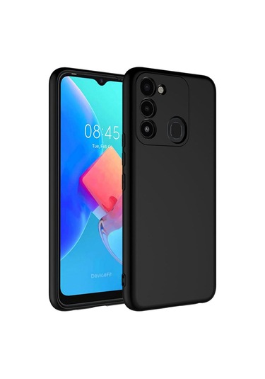 Tecno Spark 8c Kılıf Zore Mara Lansman Kapak Siyah