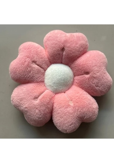 Fastbuy Elmpaly Sarı Papatya Yastık - Dekoratif Pike Yastık, Yatak & Koltuk Aksesuarı Sarı