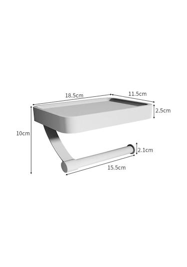Suntek Duvar Beyaz Için Kağıt Rulo Tutucu Alüminyum Raf Çok