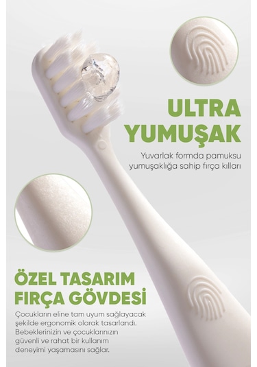 Babyton Panda Papağan Zebra Bio Diş Fırçası 3'lü Set