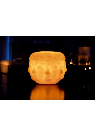 Fener Mum Buddah Turuncu Kavun Kokulu Dekoratif Mum