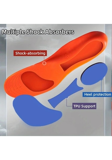 Willowhaven Mavi Turuncu Eu41-42 Spor İçlik Tam Taban Jel Teknolojisi Koşu Basketbol Futbol