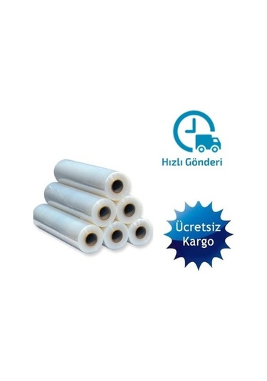 Palet Streç Film 23 Mikron-50 Cm 200 Metre 6lı Paket Kampanya N11.1932
