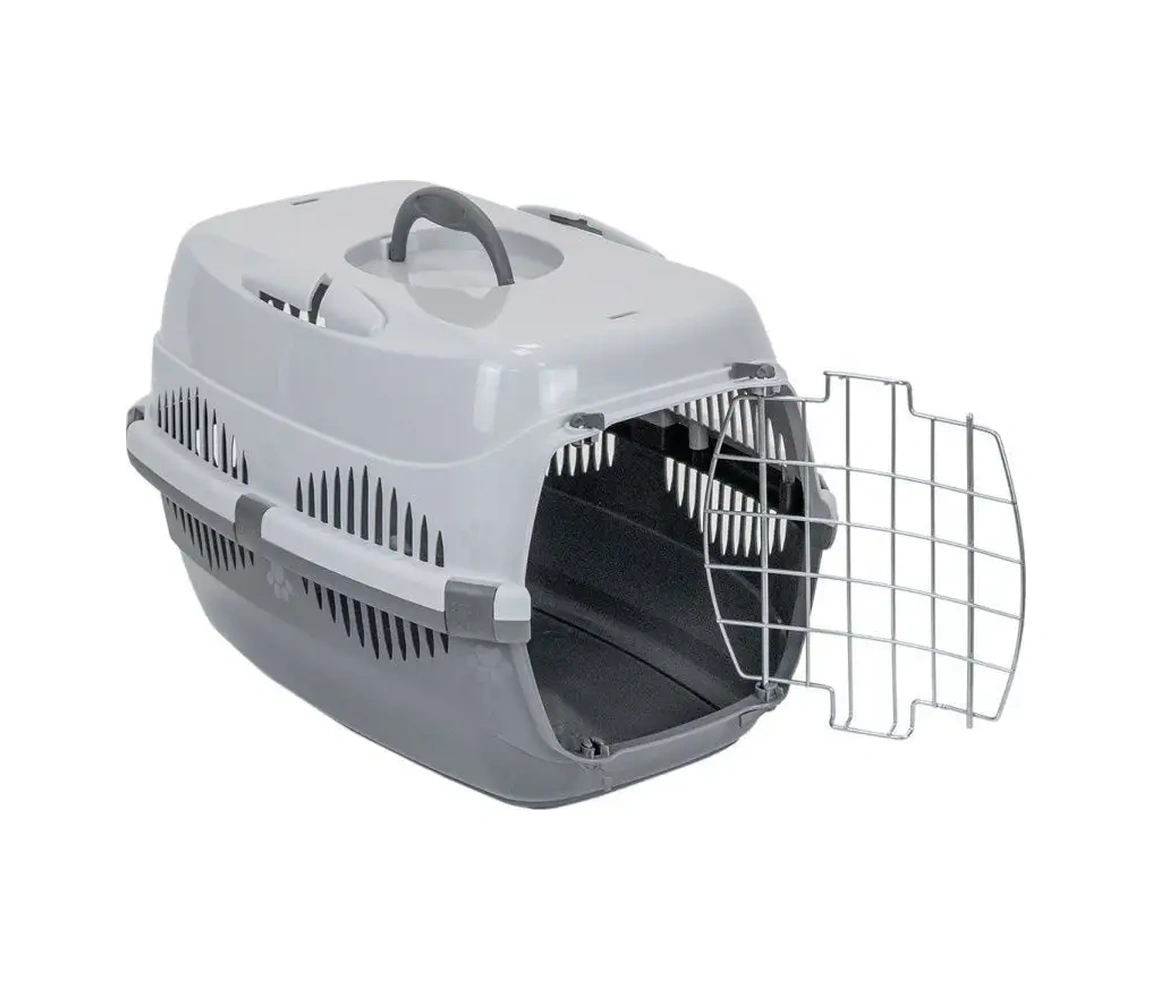 Pettails Plastik Kedi Taşıma Kafesi, Hayvanlar İçin Metal Kapılı 27566027