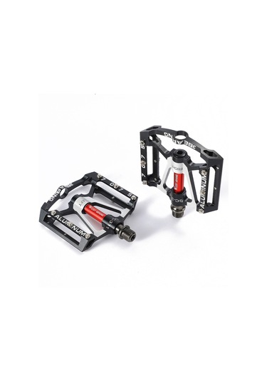 Xindoker Alüminyum Ergonomik Bisiklet Pedalı - Hafif, Dayanıklı, Kayma Engeli, 3 Rulmanlı Platform, Siyah Çift