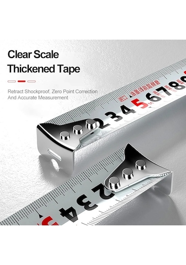 3x19mm-yüksek Hassasiyetli Ölçme Aletleri 3 5 7.5 10 M Ev Ağaç İşleme Cetveli Kalınlaşma Su Geçirmez Ve Anti Korozyon Mezura