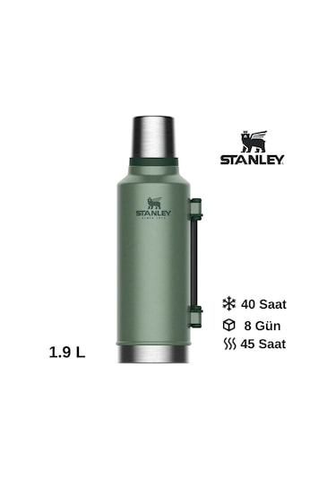 Stanley Legendary Klasik Vakumlu Paslanmaz Çelik Termos 1.9 Lt Yeşil