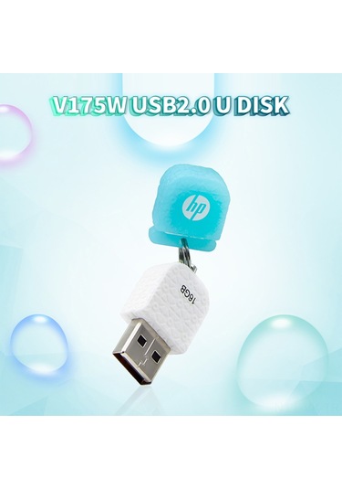 Vkemall Hp V175w 64gb Usb2.0 Bellek Sticki - Kauçuk Malzeme, Su/dolgu/şok Dayanıklı, Mini Taşınabilir Veri Transferi