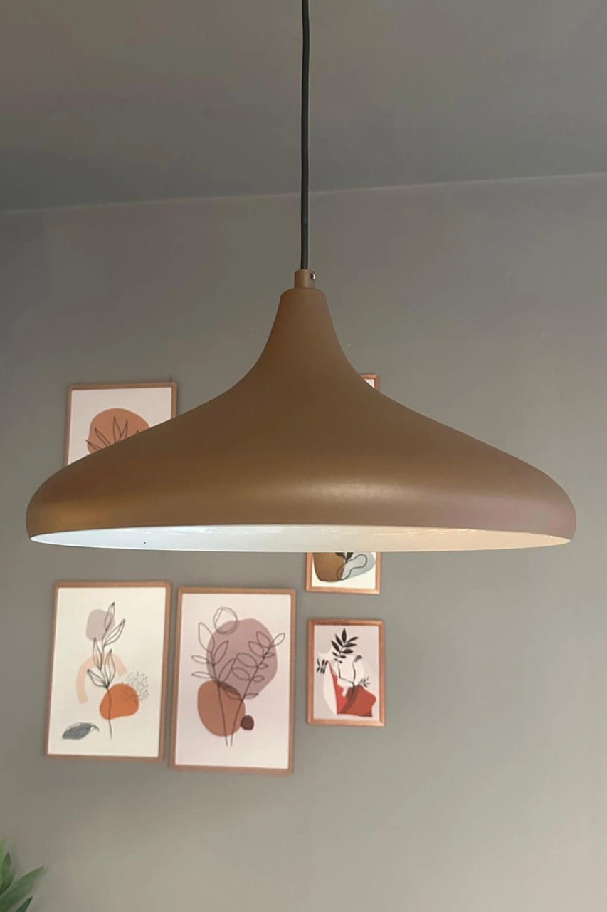 Champion Sütlü Kahve Tekli Avize Kafe Iç Mekan Salon Oturma Odası Mutfak Yatak Odası Sarkıt Modeli Sütlü Kahve