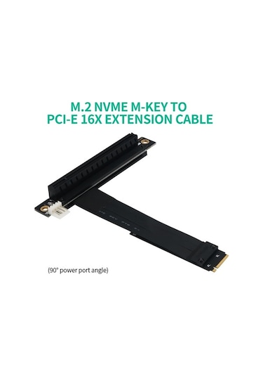 Pazly M.2 Nvme 3.0 16x Ssd Uzatma Kablosu, 2230-2280, Yüksek Hızlı Ve Kararlı, Pcı-e Desteği, Kısa Kablo Uzunluğu