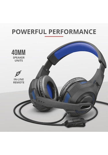 Trust 23250 GXT 307B Ravu Kulak Üstü Oyuncu Kulaklığı