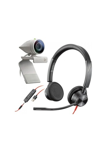 Poly Studio P5 Webcam + Poly BW3325 Stereo Kulaklık